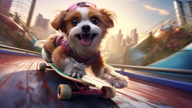 Cool_Dog_Skateboarding