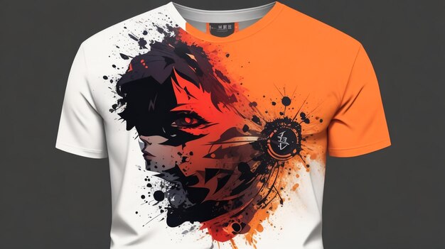 Baixar Vetor De Design De T-shirt De Anime Triste