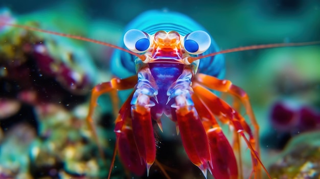 Cooles, lustiges Makrobild einer Libelle auf einem Blatt. Natürlicher Hintergrund und Nahaufnahme eines Libellenporträts