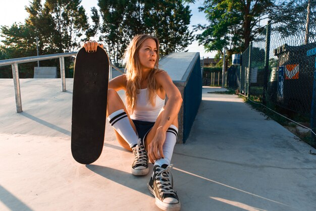 Cooles Skater-Mädchen