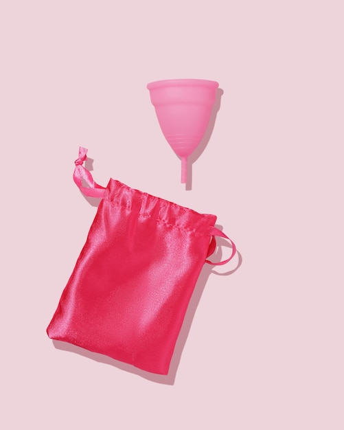 Copa y bolsa menstrual silicona Reutilizable Higiene Íntima