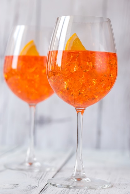 Copa de cóctel Aperol Spritz