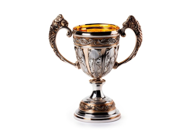 Copa deportiva trofeo aislado transparente IA generativa