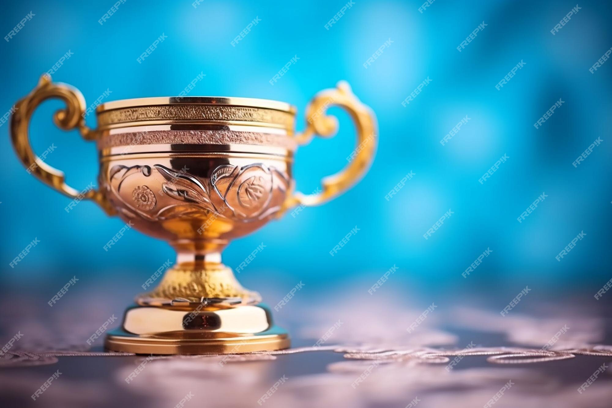 Copa do troféu 3d e bola de futebol. prêmio de 1º lugar.jogo de futebol e  recompensa em ouro. conceito de vencedor.