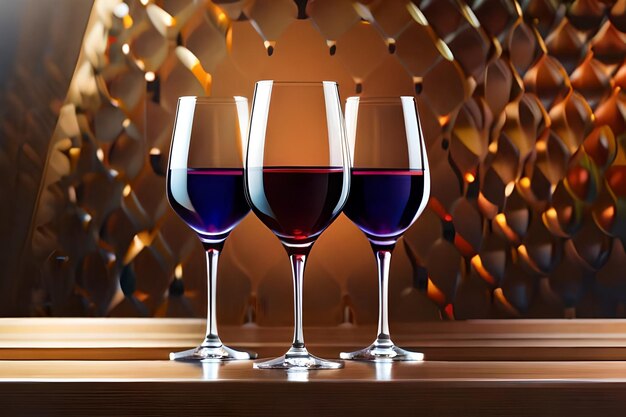 Foto copas de vino rojo y blanco realistas