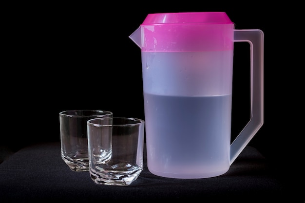 Foto copo de água, coleta de copo de água, água doce para dink