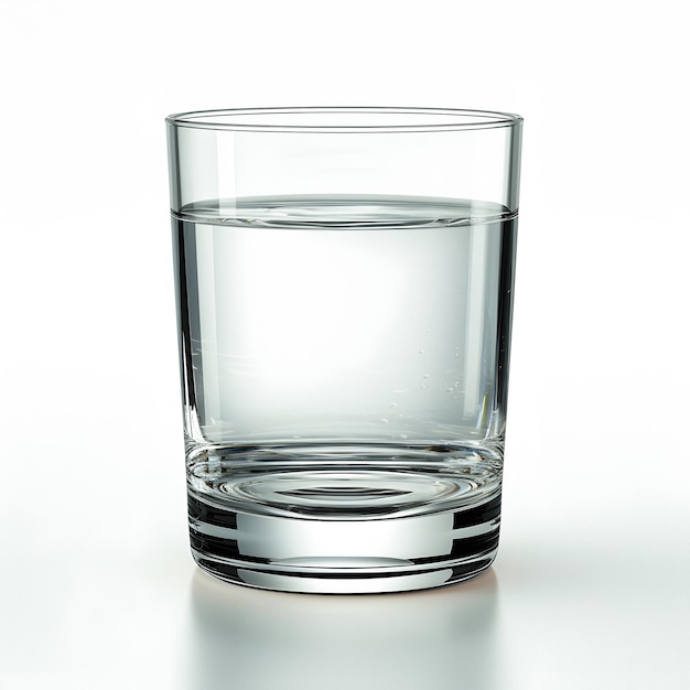 copo de água sentado em uma mesa IA generativa