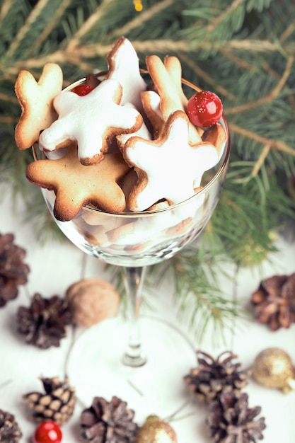 Copo de biscoitos de Natal