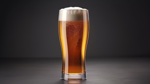 Copo de cerveja fresca e gelada AI Generate