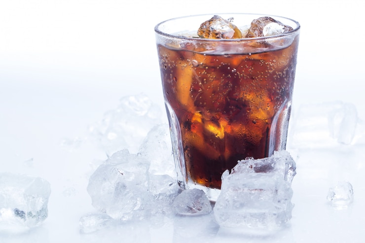 Foto copo de coca-cola fresca