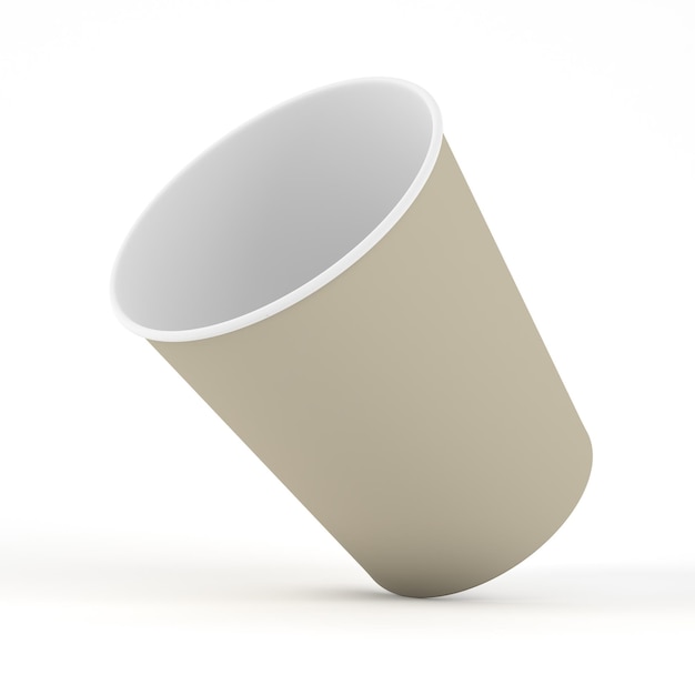 Copo de Papel Pequeno Lado Direito em Fundo Branco