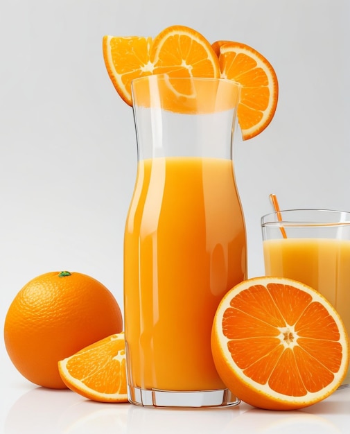 copo de suco de laranja fresco
