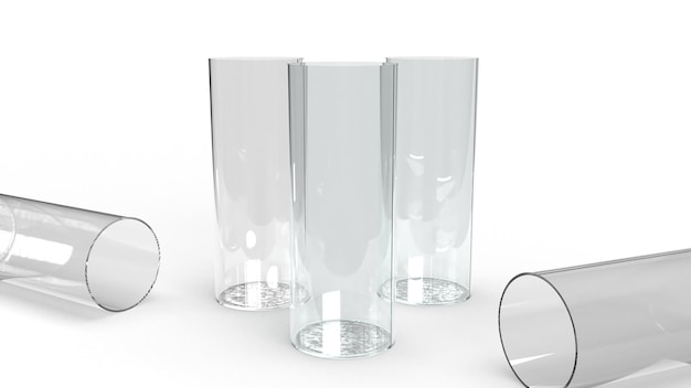 Foto copo de vidro long drink transparente