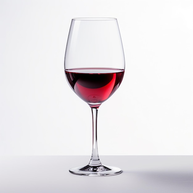 Copo de vinho tinto isolado AI Generative