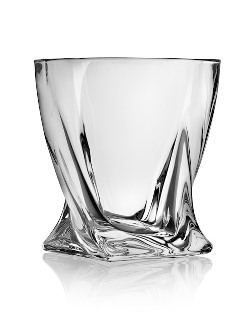 Foto copo estampado para whisky isolado no branco