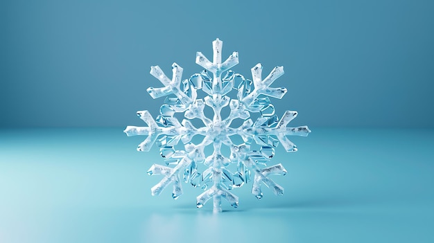 un copo de nieve hecho de copos de nieve