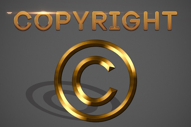 Copyright-Abbildung in Gold