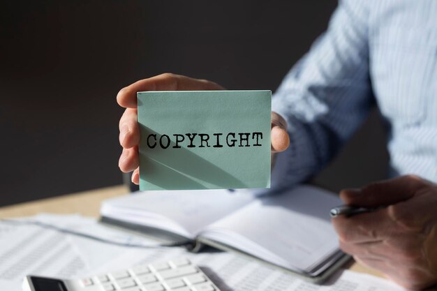 Copyright-Wort Recht des geistigen Eigentums im Geschäftskonzept