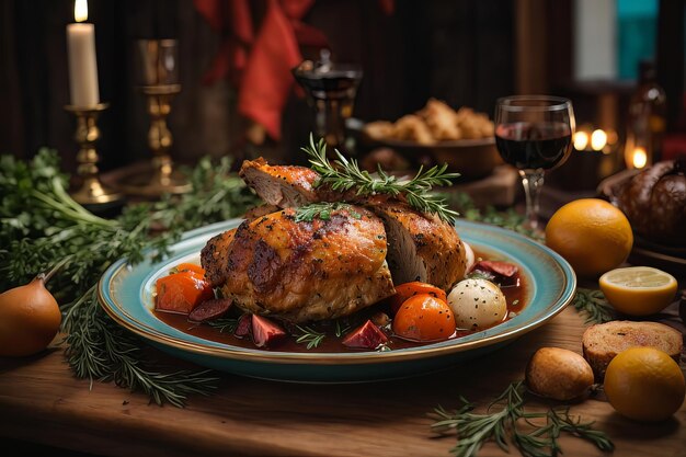 Coq au Vin kulinarische Kunst auf der Ausstellung