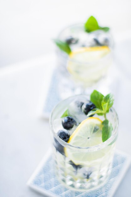 Coquetéis de verão para convidados, coquetéis de festa em casa e conceito de celebração