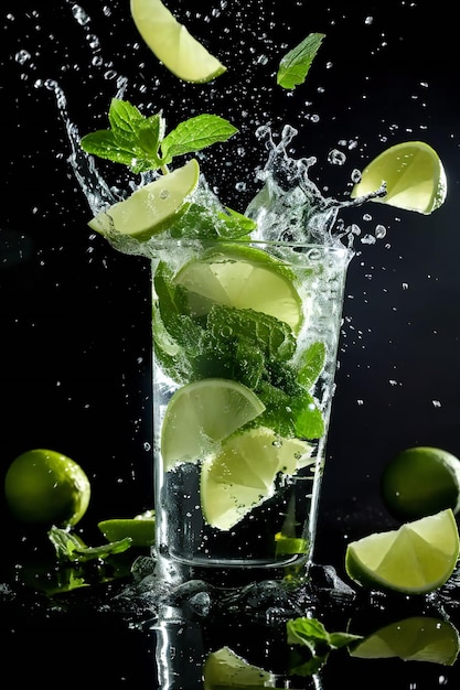 Coquetel de mojito de verão