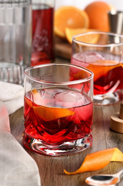 Coquetel negroni clássico