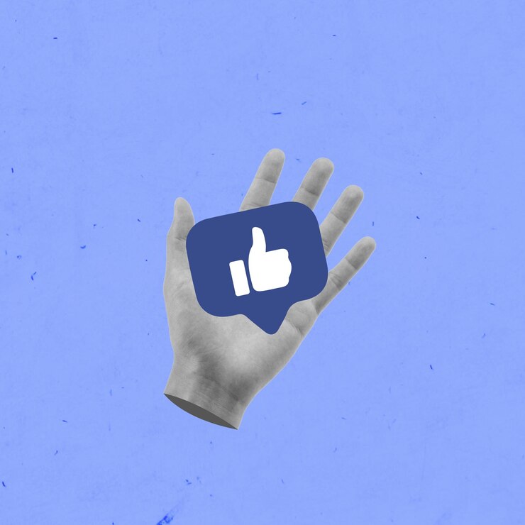 Foto cor de fundo azul mídia social criativo conceito arte colagem copiar textura espacial banner flyer