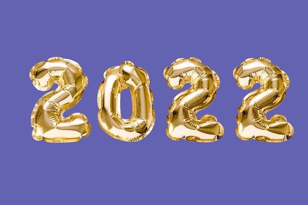 Cor do ano muito peri pantone fundo azul feliz ano novo celebração balões de folha de ouro ...