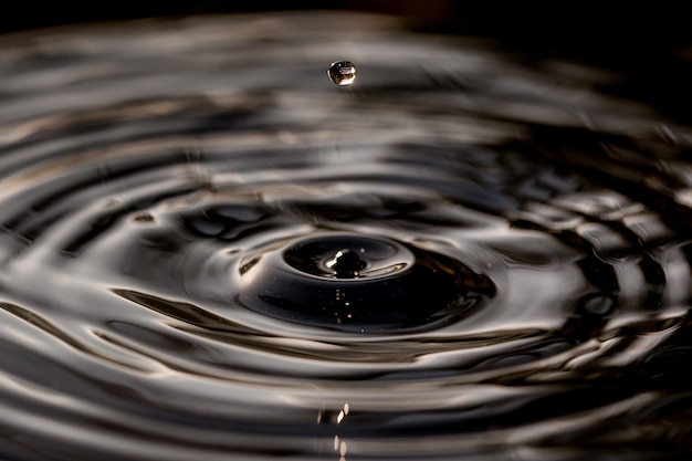 Foto cor do respingo da gota da água