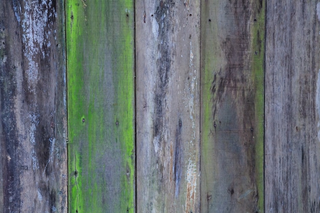 Cor envelhecida velha pintada texturizada cerca de madeira natural áspera