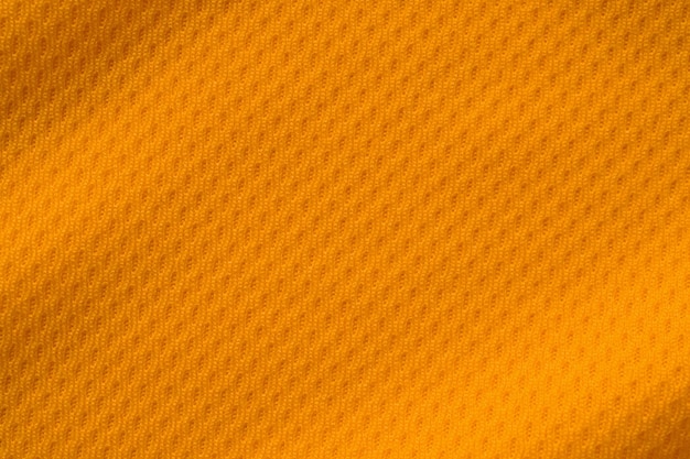 Cor laranja roupas esportivas tecido jersey camisa de futebol textura vista superior