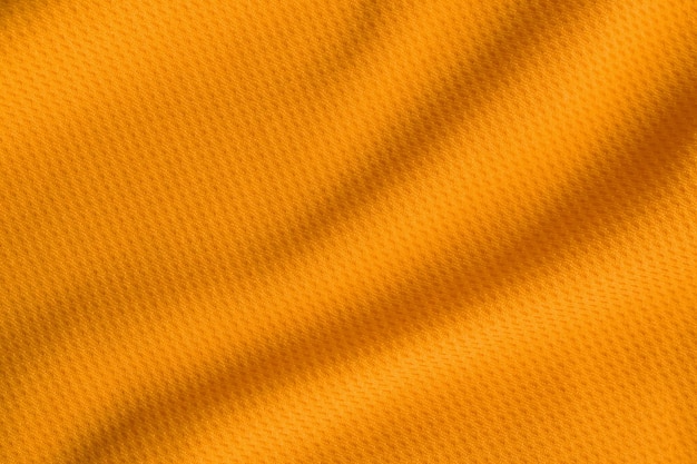 Cor laranja roupas esportivas tecido jersey futebol camisa textura vista superior