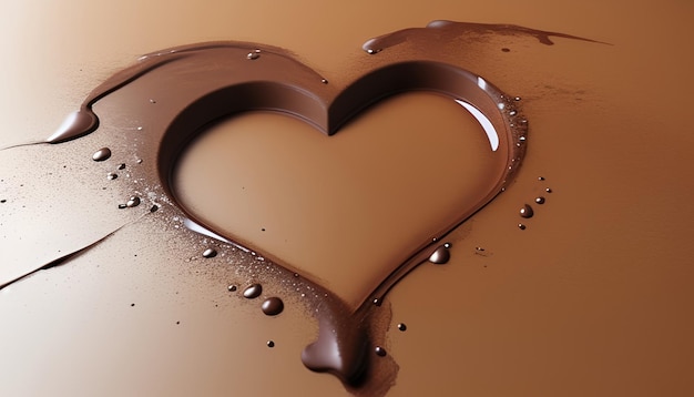Coração de chocolate