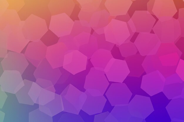 Foto coração de fundo hexagonal