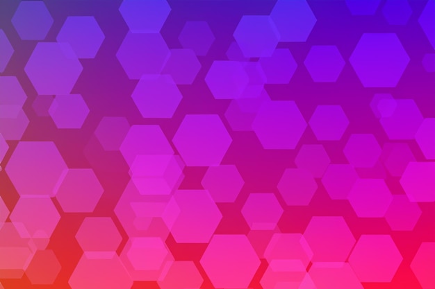 Foto coração de fundo hexagonal