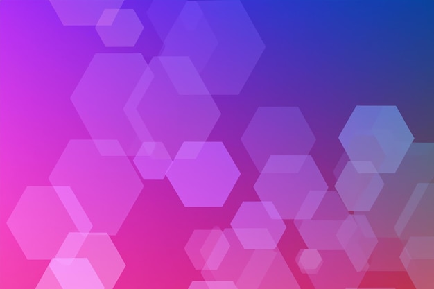 Coração de fundo hexagonal