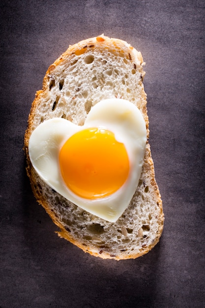 Foto coração de ovo.