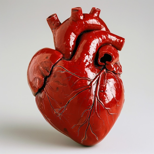 Coração humano plano vintage Grunge antecedentes médicos