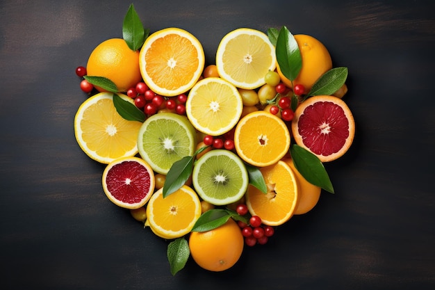 Coração picante aproveitando o poder nutricional das frutas cítricas para uma saúde ideal