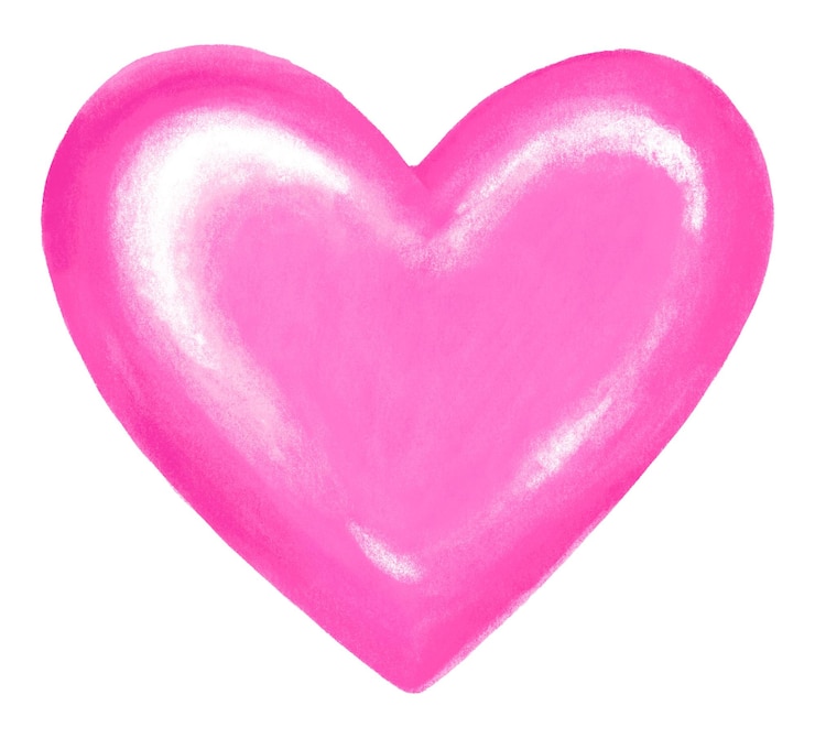 Foto coração rosa adesivo png dia dos namorados gráfico fundo transparente