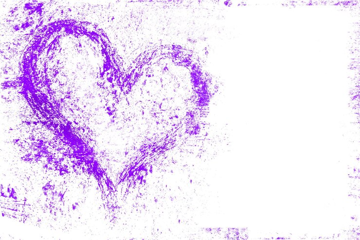 Foto coração violeta