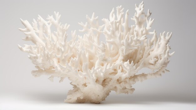 Foto corais brancos sobre um fundo branco