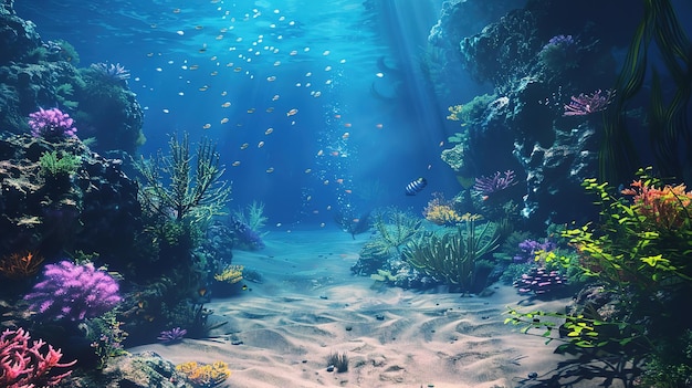coral bajo el agua