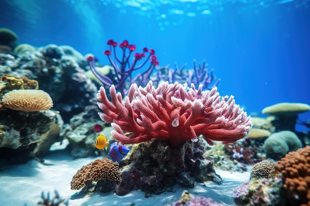 coral de colores sin agua Generativo Ai