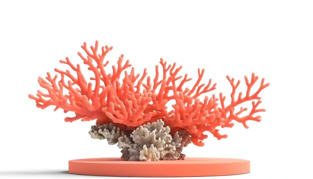 Foto coral isolado em fundo branco