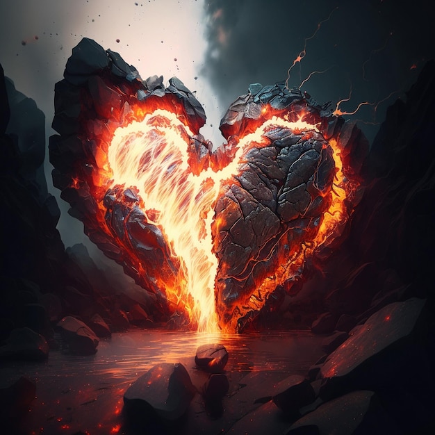 el corazón ardiente