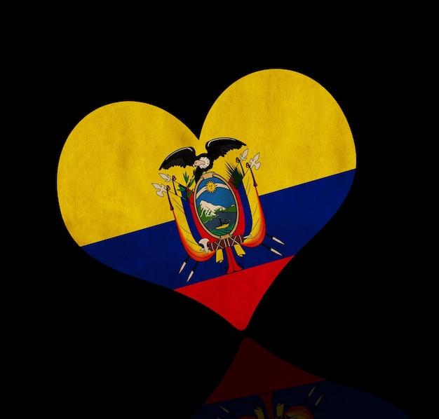 Foto el corazón de la bandera