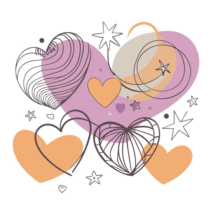 Foto un corazón colorido con la palabra amor en él