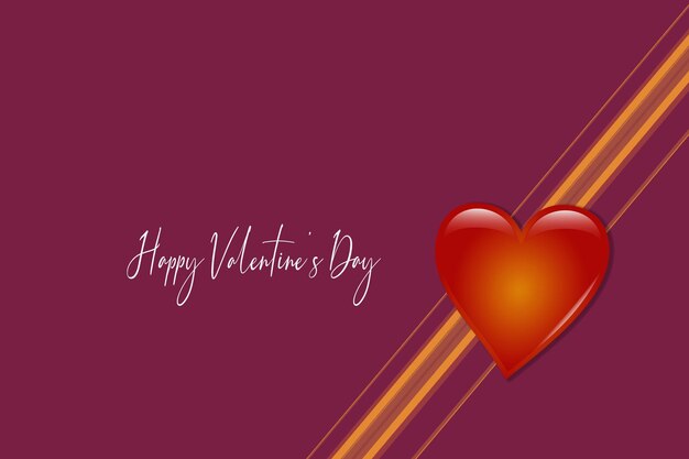 Corazón para el concepto de saludo de tarjeta del día de San Valentín Fondo
