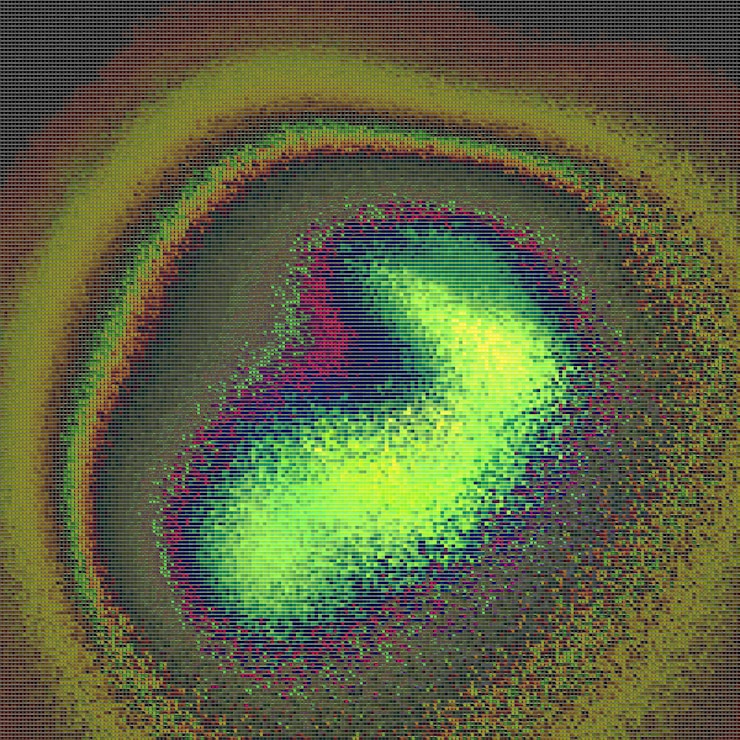 Foto un corazón con un fondo verde y amarillo